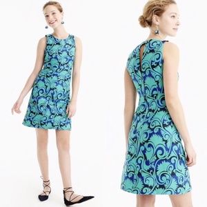 J. Crew Vineyard Sleeveless Jacquard Cocktail Dress